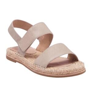 Eileen Fisher Sandals Size 6 Gray‎ Slingback Espadrille Open Toe Shoes